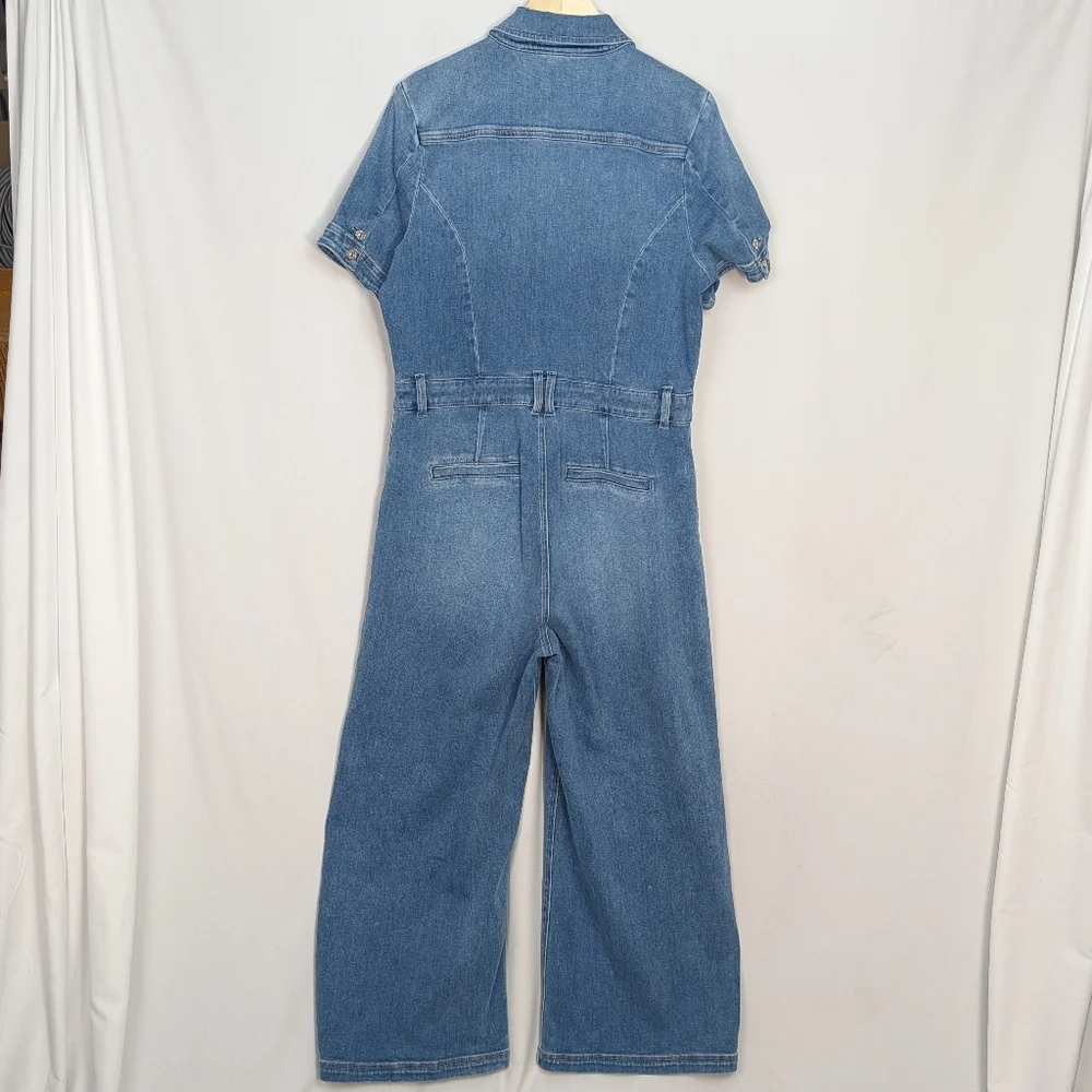 PAIGE Harper Ankle Jumpsuit Wide Leg - Picture 5 of 13